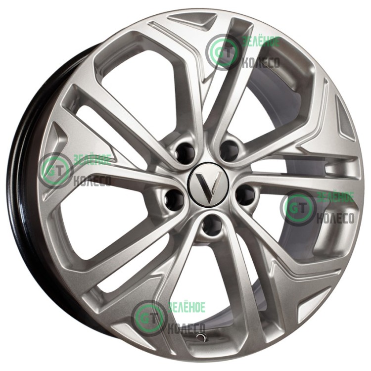 Шина 7.5xR18 5x108 ET47 D60.1 Вектор R205 Сильвер S в Омске