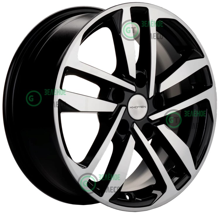6.5xR16 5x114.3 ET45 D67.1 Khomen Wheels KHW1612 BLACK-FP