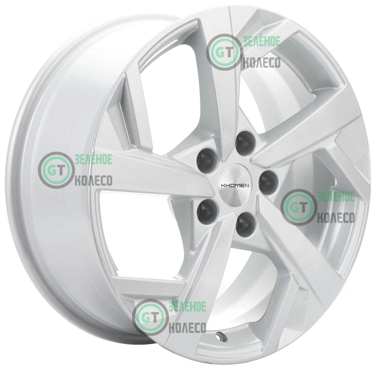 7xR17 5x114.3 ET39 D60.1 Khomen Wheels KHW1712 F-SILVER