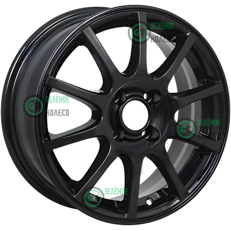 6xR15 4x100 ET50 D60.1 Cross Street CR-16 Black