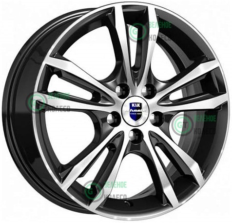 6xR16 4x100 ET41 D60.1 K&K КС866 Алмаз черный Samara