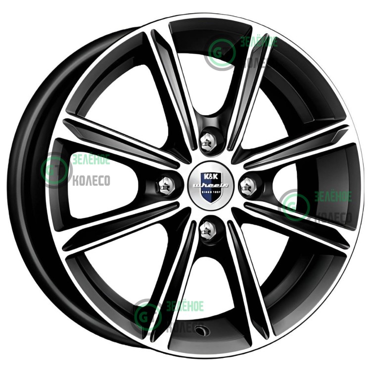 5xR14 4x98 ET35 D58.5 K&K КС698 Алмаз черный Флэш