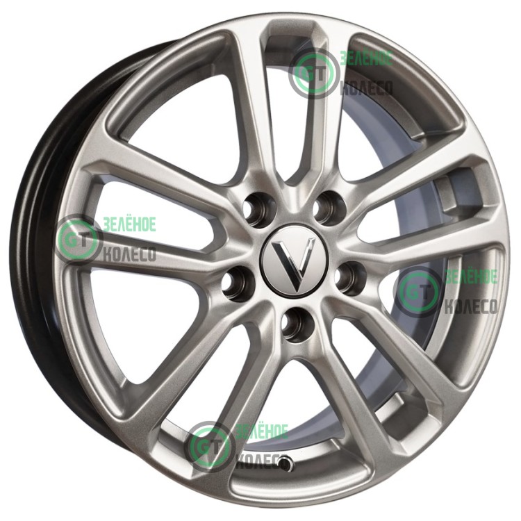 6xR15 5x100 ET40 D57.1 Вектор B209 Сильвер S 6xR15 5x100 ET40 D57.1 Вектор B209 Сильвер S