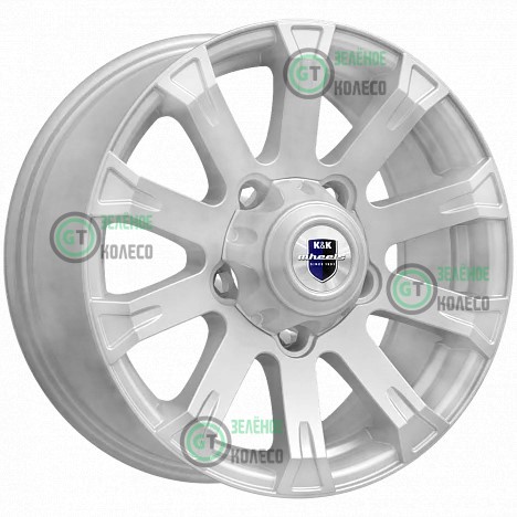 7xR16 5x139.7 ET35 D98 K&K КС601 Сильвер Байкал