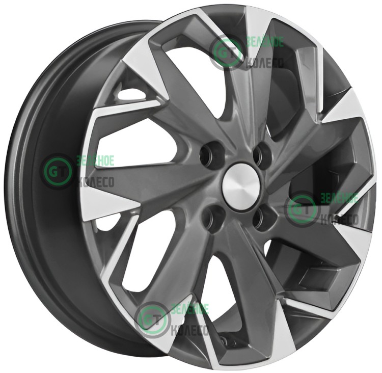 5.5xR14 4x100 ET43 D60.1 Khomen Wheels KHW1402 GRAY-FP
