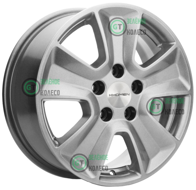 6.5xR16 5x114.3 ET43 D67.1 Khomen Wheels KHW1601 GRAY