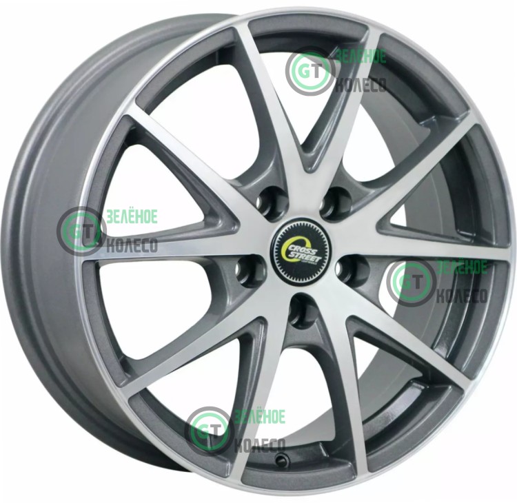 6xR15 4x100 ET50 D60.1 Cross Street CR-17 GMF