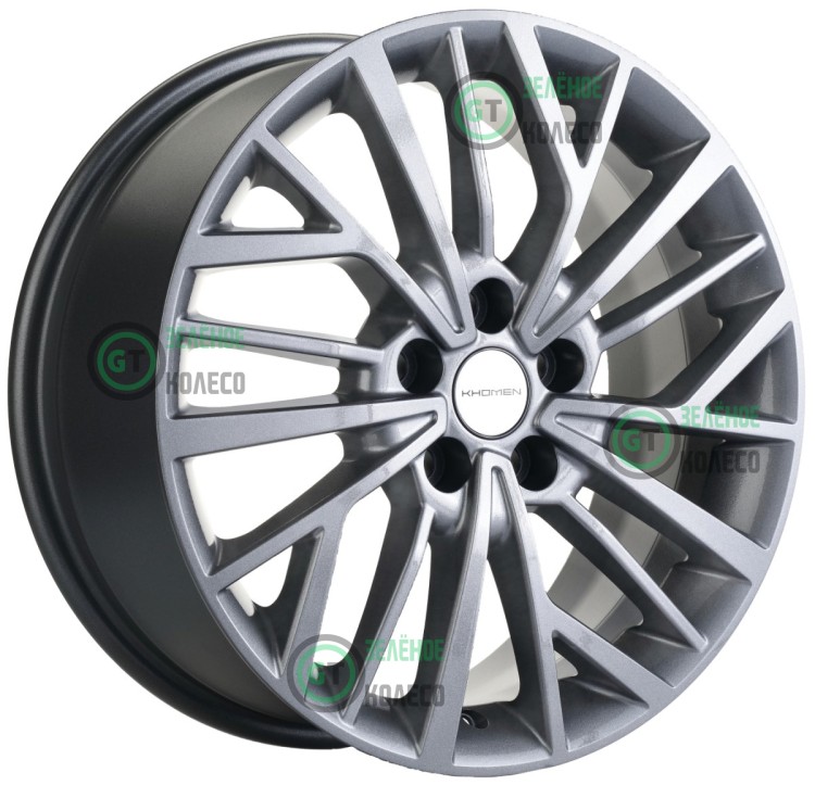 7xR17 5x114.3 ET45 D67.1 Khomen Wheels KHW1717 GRAY