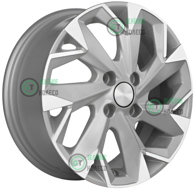 5.5xR14 4x98 ET35 D58.5 Khomen Wheels KHW1402 F-SILVER-FP