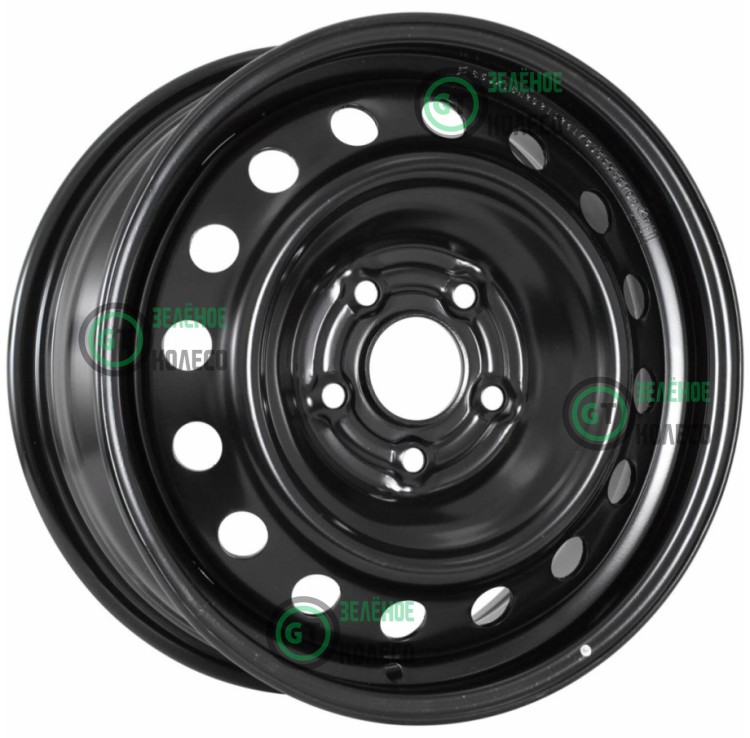 6xR15 5x100 ET38 D57.1 ТЗСК Черный (Black) (Volkswagen Polo)