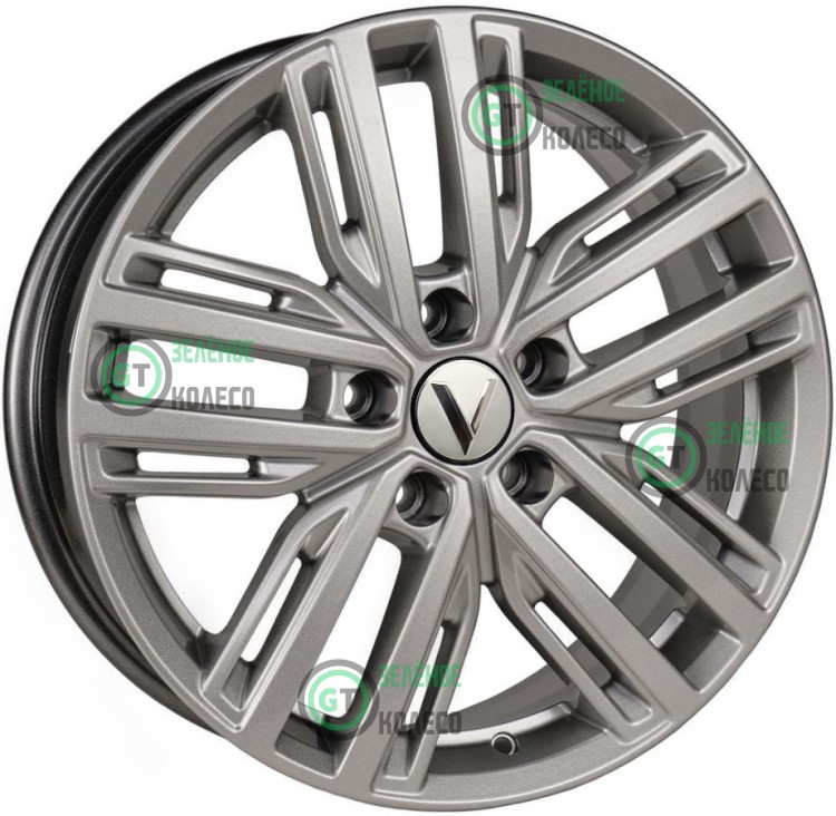 Шина 7xR17 5x114.3 ET35 D60.1 Вектор R259 Сильвер в Омске