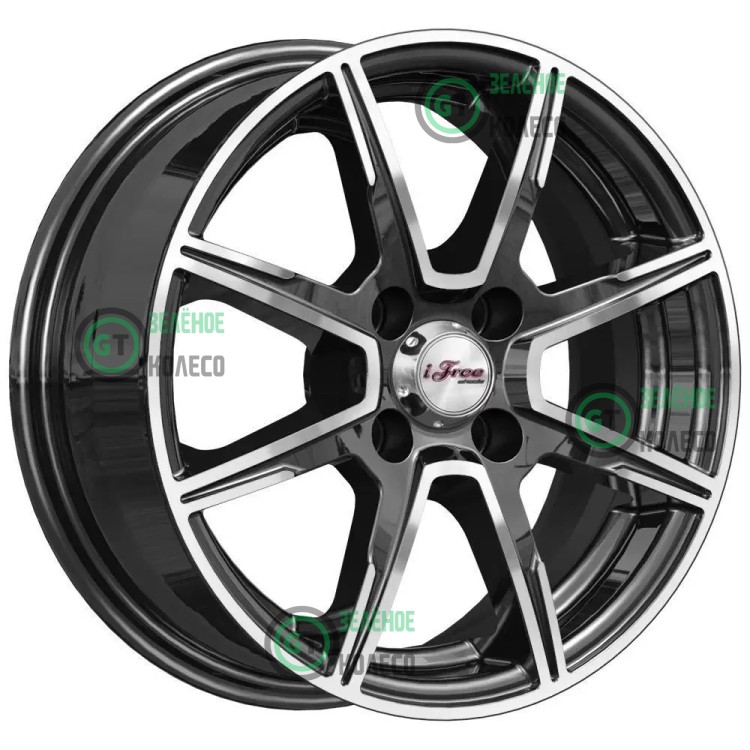 5.5xR14 4x100 ET40 D67.1 iFree КС1029 Майами лайт Блэк джек