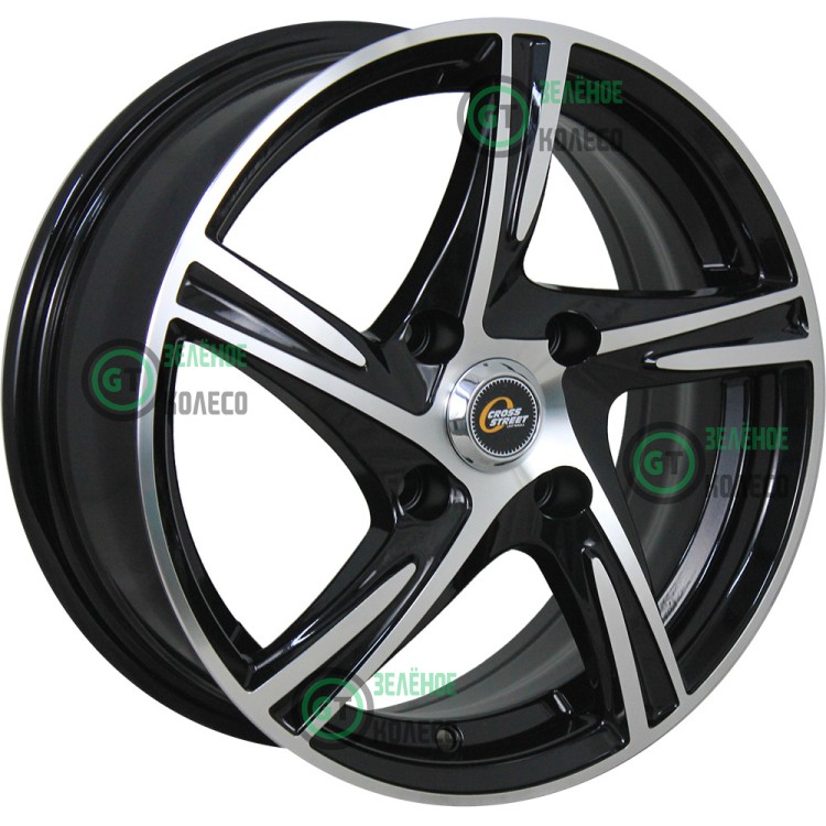 6xR15 4x100 ET40 D60.1 Cross Street CR-03 BKF 6xR15 4x100 ET40 D60.1 Cross Street CR-03 BKF