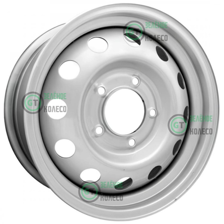 Шина 6.5xR16 5x139.7 ET40 D98 ТЗСК Серебро (Lada Niva 2121) в Омске