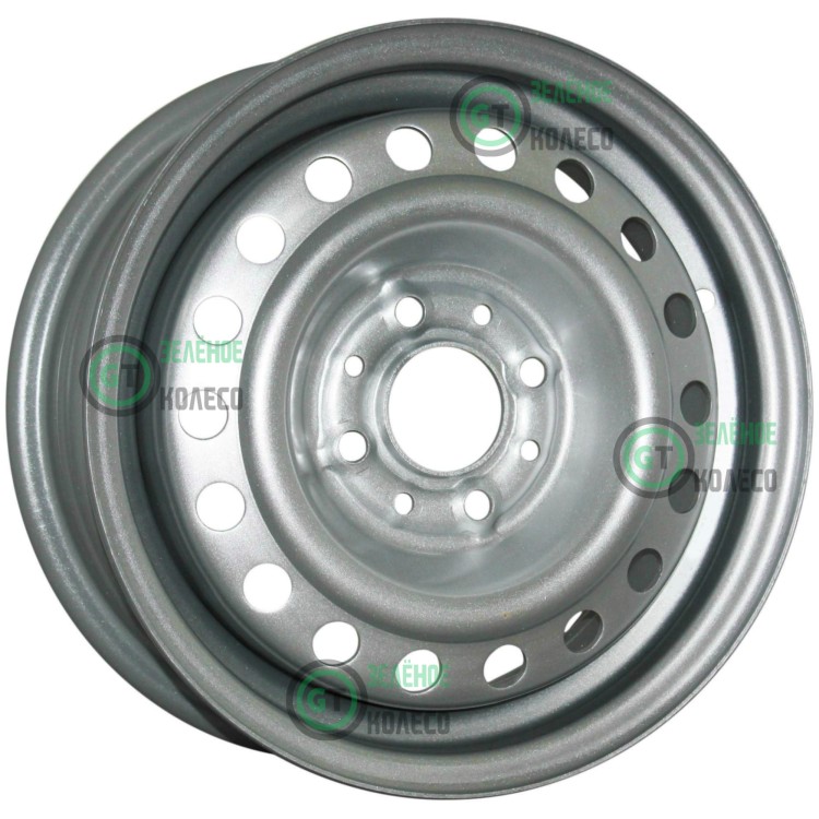 Шина 5.5xR14 4x100 ET49 D56.6 Евродиск 53A35D ED Сильвер в Омске