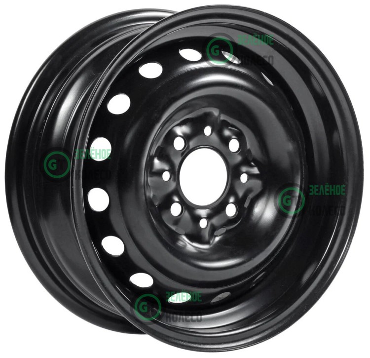 Шина 5xR14 5x100 ET35 D57.1 Евродиск 43H35D ED Black в Омске