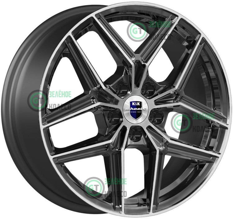 7xR17 5x114.3 ET48.5 D67.1 K&K КС1025 Юнион Алмаз черный 7xR17 5x114.3 ET48.5 D67.1 K&K КС1025 Юнион Алмаз черный