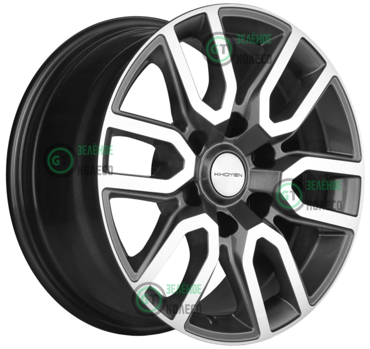 8xR17 6x139.7 ET25 D106.1 Khomen Wheels KHW1723 GRAY-FP