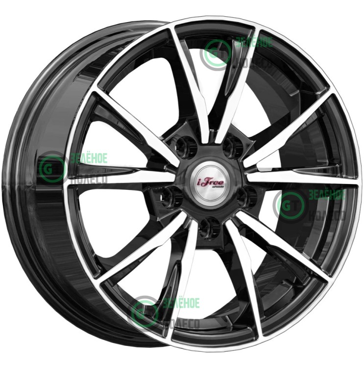 Шина 6.5xR15 5x100 ET38 D57.1 iFree КС1055 Сион Блэк джек в Омске