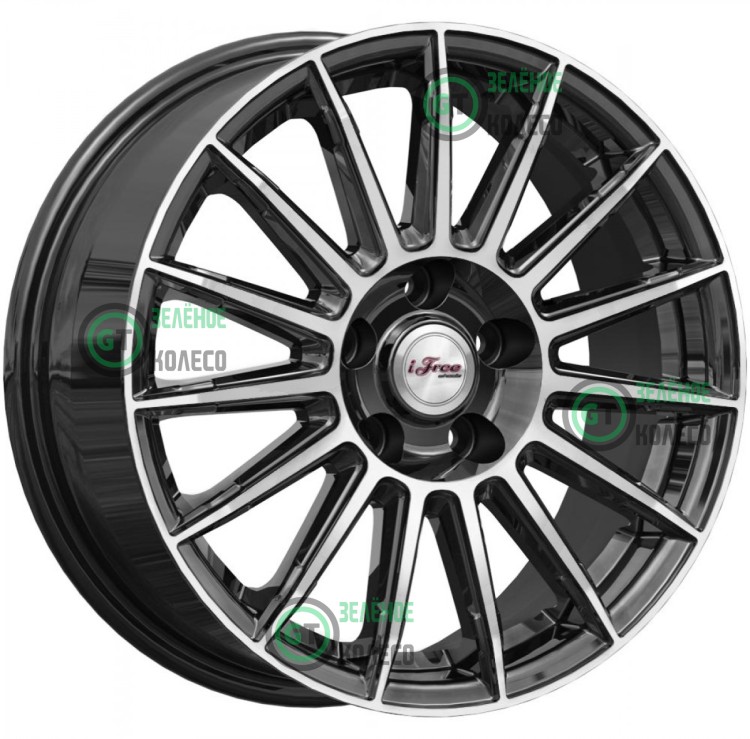 6.5xR16 5x114.3 ET45 D67.1 iFree КС1052 Азур Блэк джек