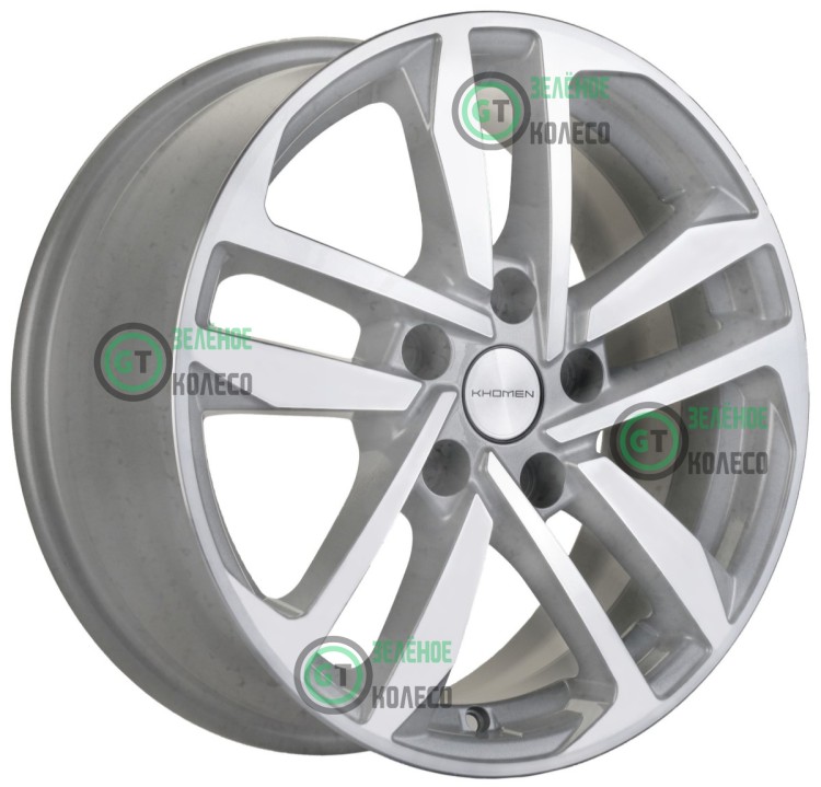 6.5xR16 5x114.3 ET41 D67.1 Khomen Wheels KHW1612 F-Silver-FP 6.5xR16 5x114.3 ET41 D67.1 Khomen Wheels KHW1612 F-Silver-FP