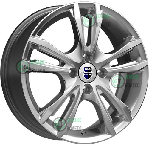 6xR16 4x100 ET37 D60.1 K&K КС866 Сильвер Samara