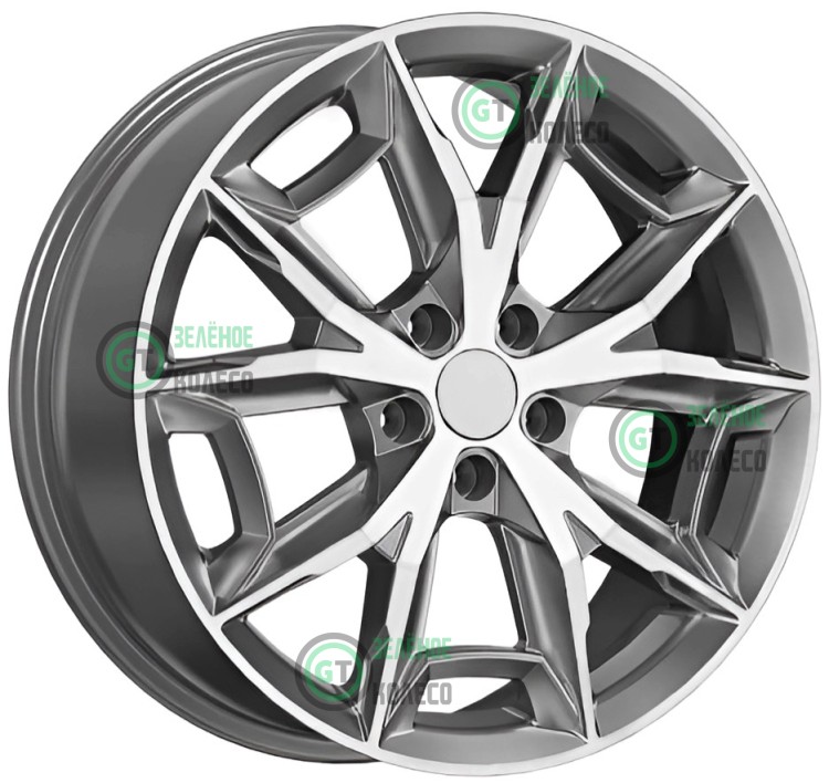 7.5xR19 5x114.3 ET35 D60.1 SKAD Паркер Алмаз графит