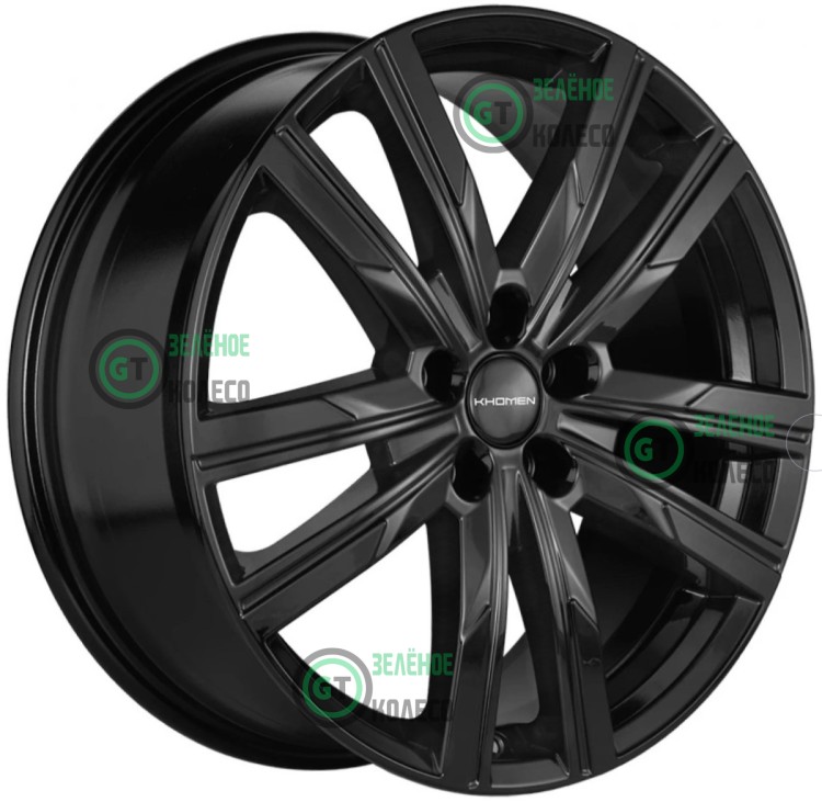 Шина 7.5xR19 5x108 ET46 D63.4 Khomen Wheels KHW1905 Black в Омске
