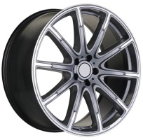 9.5xR21 5x112 ET30 D66.6 Khomen Wheels KHW2102 Gray-FP
