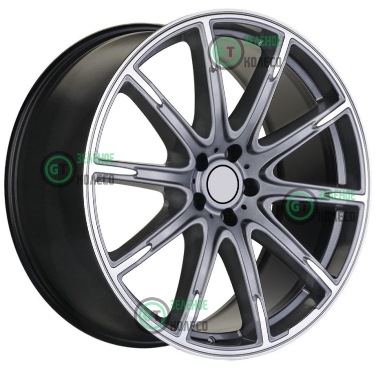 9.5xR21 5x112 ET30 D66.6 Khomen Wheels KHW2102 Gray-FP