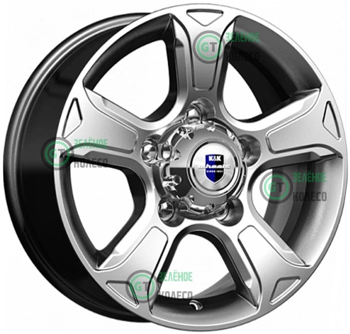 7xR16 5x139.7 ET35 D98 K&K КС757 Дарк платинум Атлант