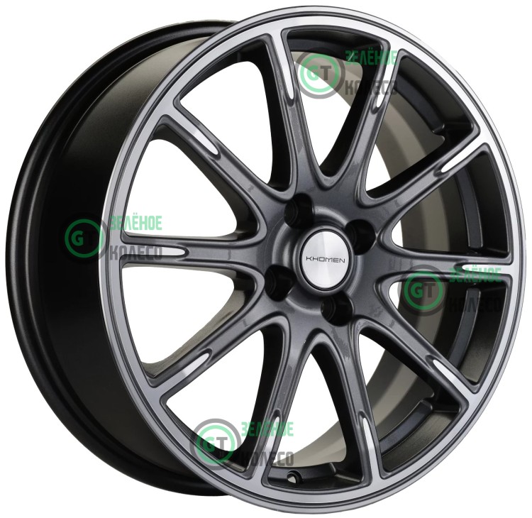 6.5xR17 4x100 ET43 D60.1 Khomen Wheels KHW1707 GRAY-FP