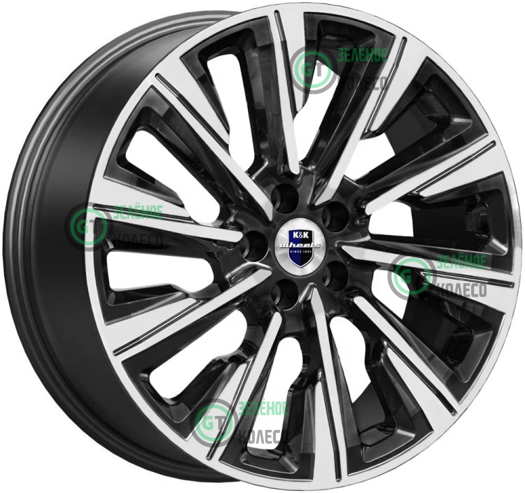 7.5xR19 5x114.3 ET40 D64.1 K&K КС1039 Галего Алмаз черный