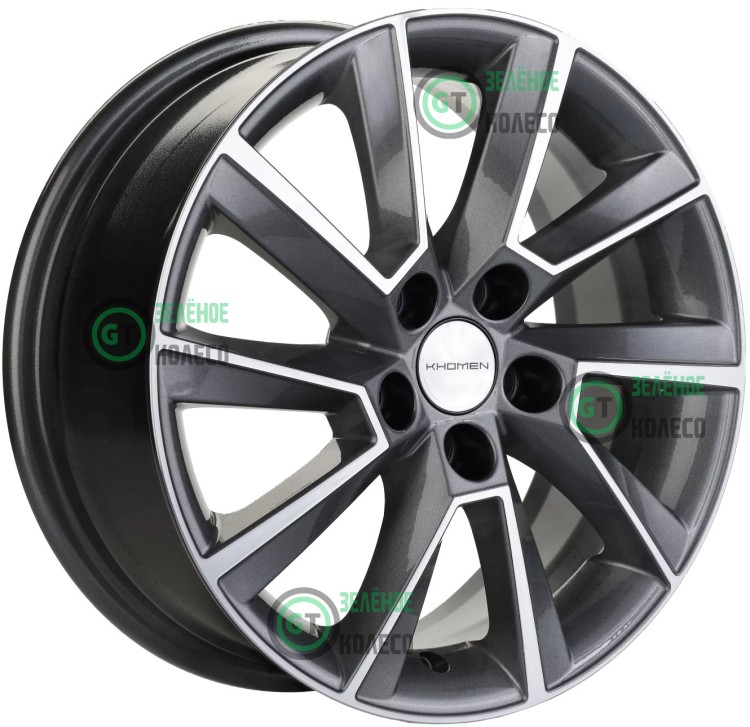 6xR15 5x105 ET39 D56.6 Khomen Wheels KHW1507 GRAY-FP