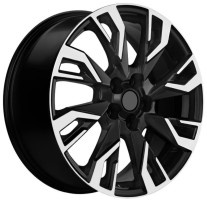 7xR18 5x114.3 ET53 D54.1 Khomen Wheels KHW1809 BLACK-FP