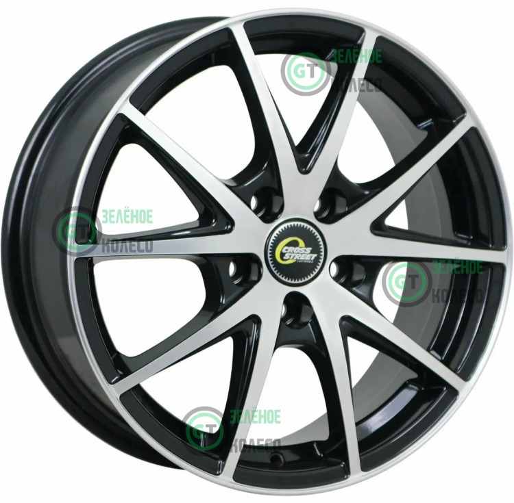 6xR15 4x100 ET36 D60.1 Cross Street CR-17 BKF