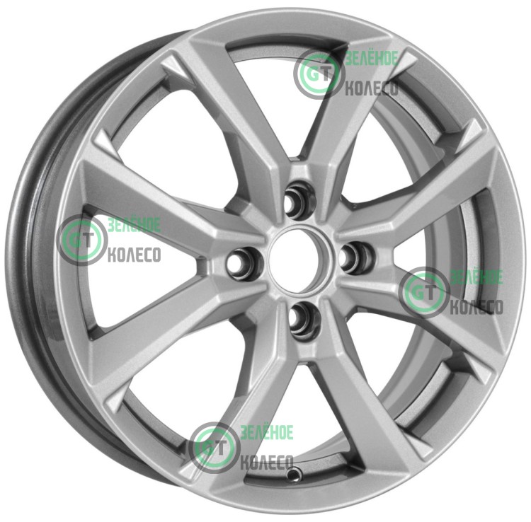 Шина 6xR15 4x100 ET45 D67.1 Вектор B283 Cильвер в Омске