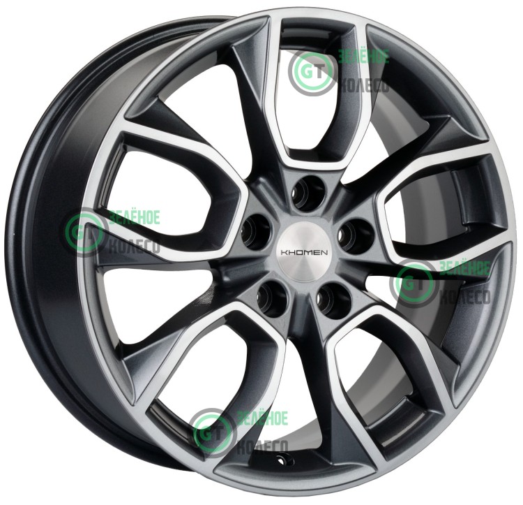 7xR17 5x112 ET40 D57.1 Khomen Wheels KHW1713 GRAY-FP