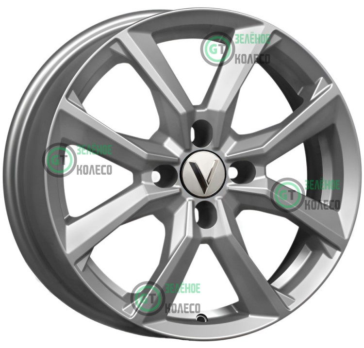 6xR16 4x100 ET50 D60.1 Вектор B271 Сильвер