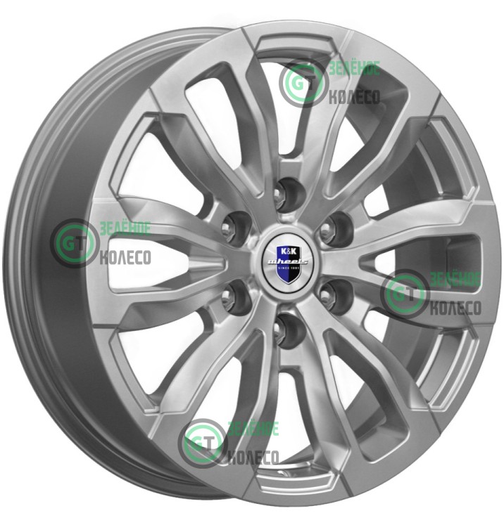 7.5xR18 6x139.7 ET38 D67.1 K&K КС959 Дарк платинум Меконг