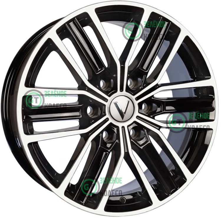 7.5xR18 6x139.7 ET55 D95.1 Вектор B218 Алмаз черный