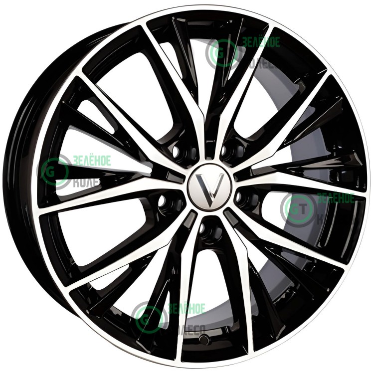 7xR17 5x112 ET43 D57.1 Вектор B210 Алмаз черный