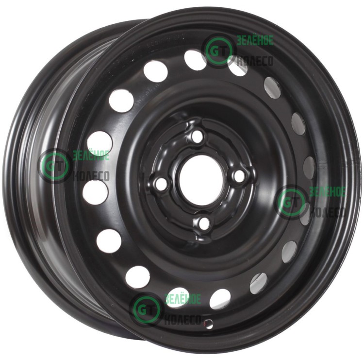 5.5xR14 4*100 ET38 D54.1 Trebl 53A38R Black