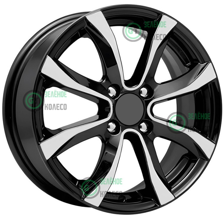 Шина 6xR15 4x98 ET35 D58.5 Вектор K110 Алмаз черный в Омске
