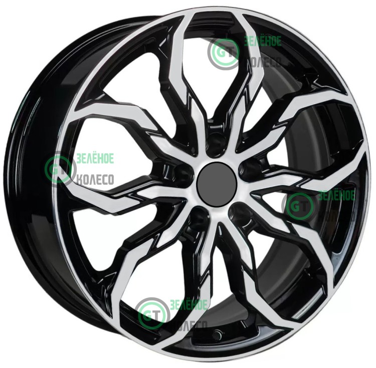 7.5xR18 5x114.3 ET38 D67.1 Вектор B234 Алмаз черный 7.5xR18 5x114.3 ET38 D67.1 Вектор B234 Алмаз черный