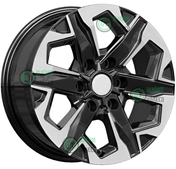 7.5xR17 6x139.7 ET30 D106.1 K&K КС1050 Тейт Алмаз черный 7.5xR17 6x139.7 ET30 D106.1 K&K КС1050 Тейт Алмаз черный