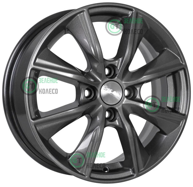 6xR15 4x100 ET40 D60.1 SKAD КЛ321 Порту Графит 6xR15 4x100 ET40 D60.1 SKAD КЛ321 Порту Графит