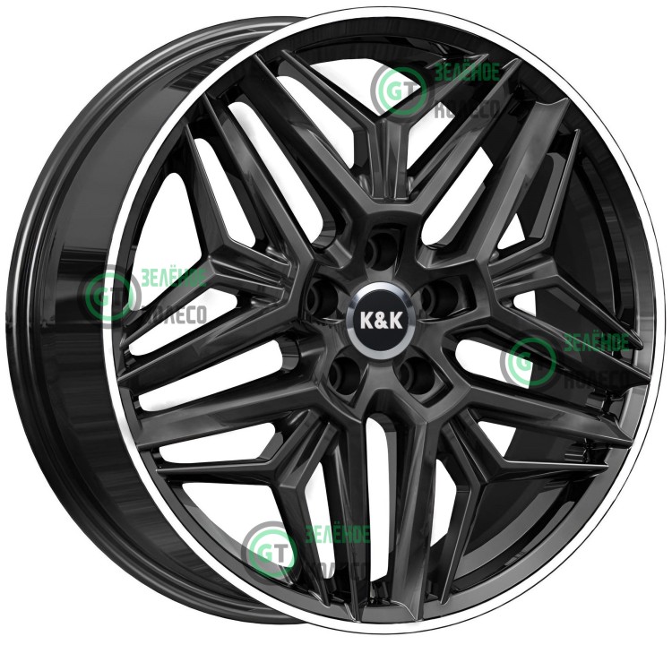 7xR19 5x108 ET45 D67.1 K&K КC1038 Алмаз чёрный Колумб