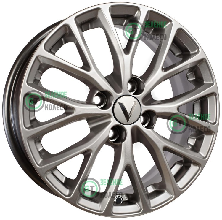 Шина 6xR15 4x100 ET45 D67.1 Вектор R112 Сильвер в Омске