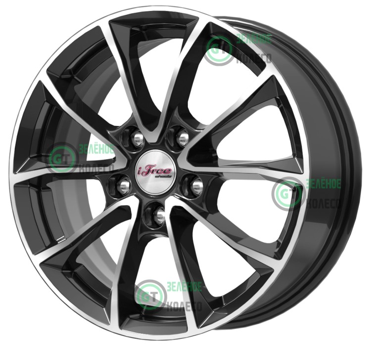 6.5xR16 5x108 ET50 D63.35 iFree КС914 Блэк джек Джет 6.5xR16 5x108 ET50 D63.35 iFree КС914 Блэк джек Джет